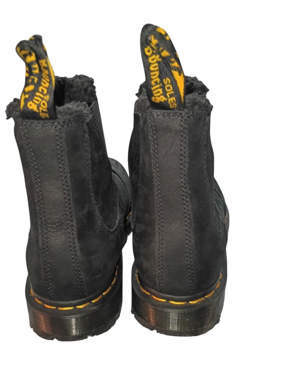 Dr. Martens 2975 WG Mens Size 10 Women's Sz 11 Black Suede Leather Chelsea Boots - Picture 3 of 6